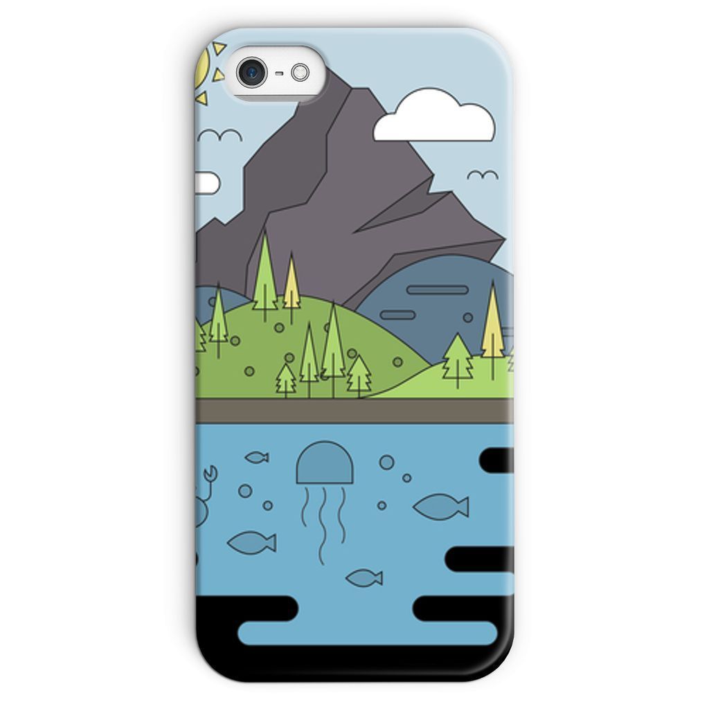mountains world ii phone case