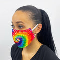 tie dye preventative face mask